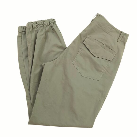 Grayers Joggers Pants Womens Small Green Ankle Zip Stretch Activewear Comfort - Picture 8 of 12